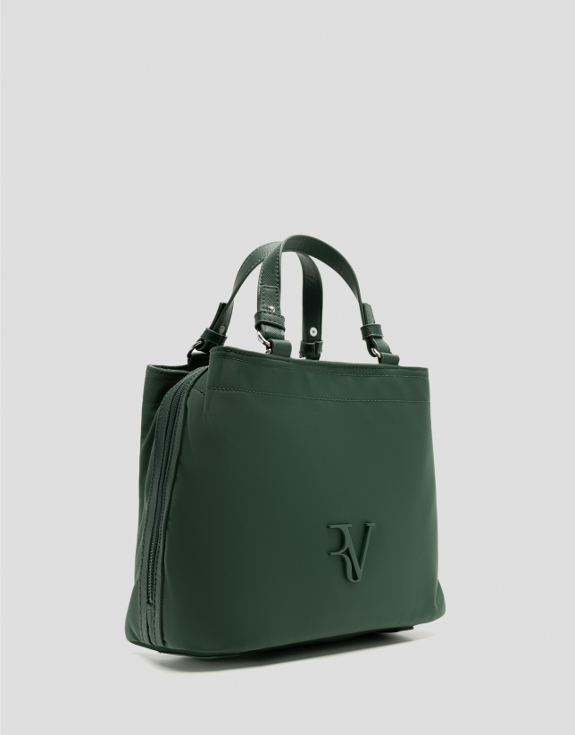 Bolso de mano Hobo Violeta S nailon verde