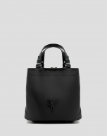 Bolso de mano Hobo Violeta S nailon negro