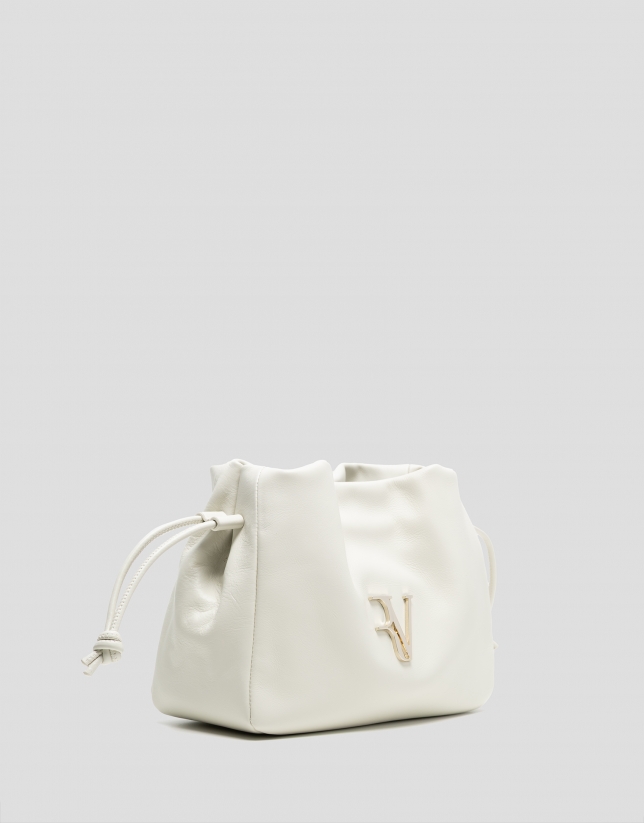Daniela raw leather shoulder bag