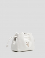 Daniela shoulder bag in ecru leather