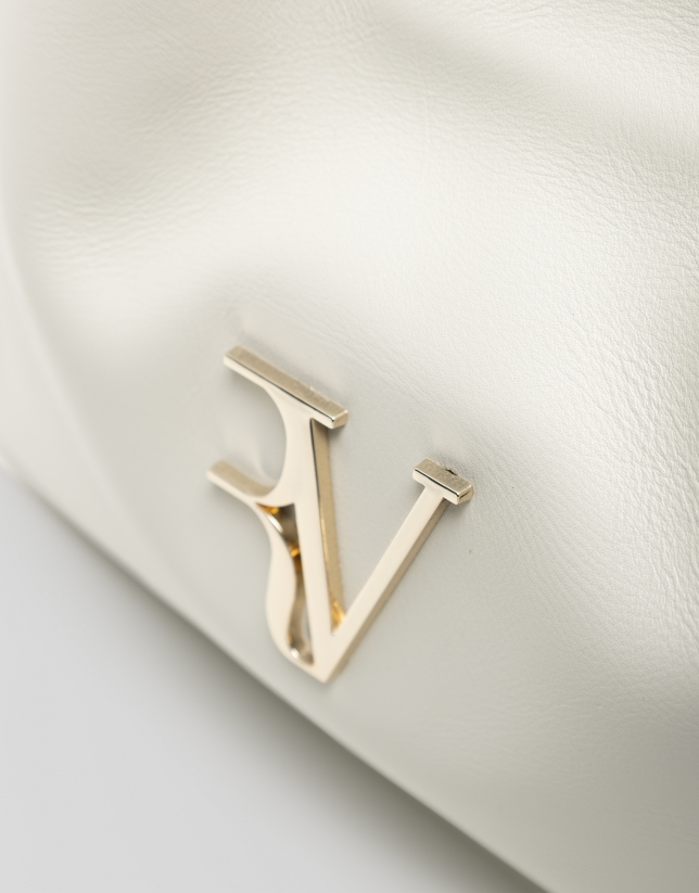 Daniela raw leather shoulder bag