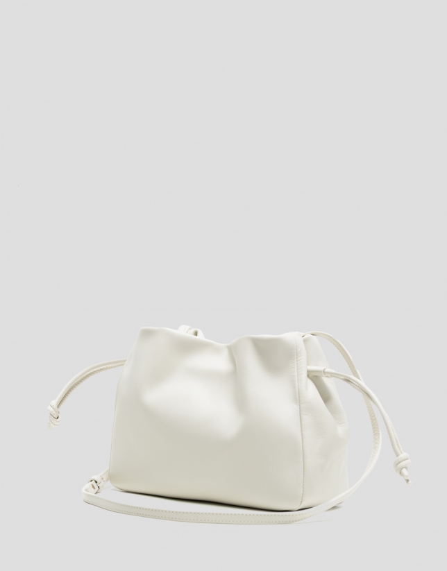 Daniela raw leather shoulder bag