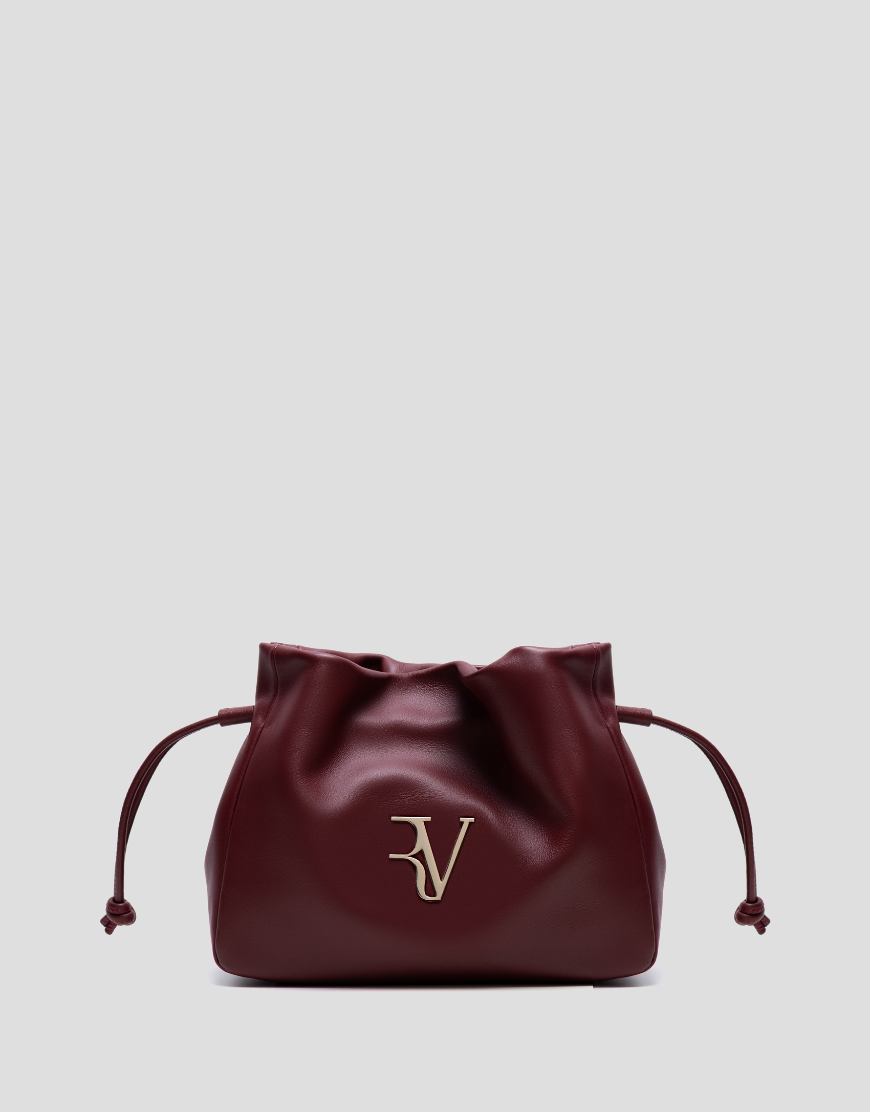 Daniela burgundy leather shoulder bag
