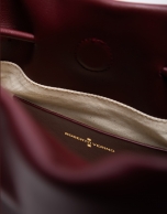 Daniela burgundy leather shoulder bag