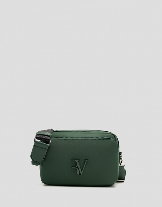 Violet green nylon shoulder bag