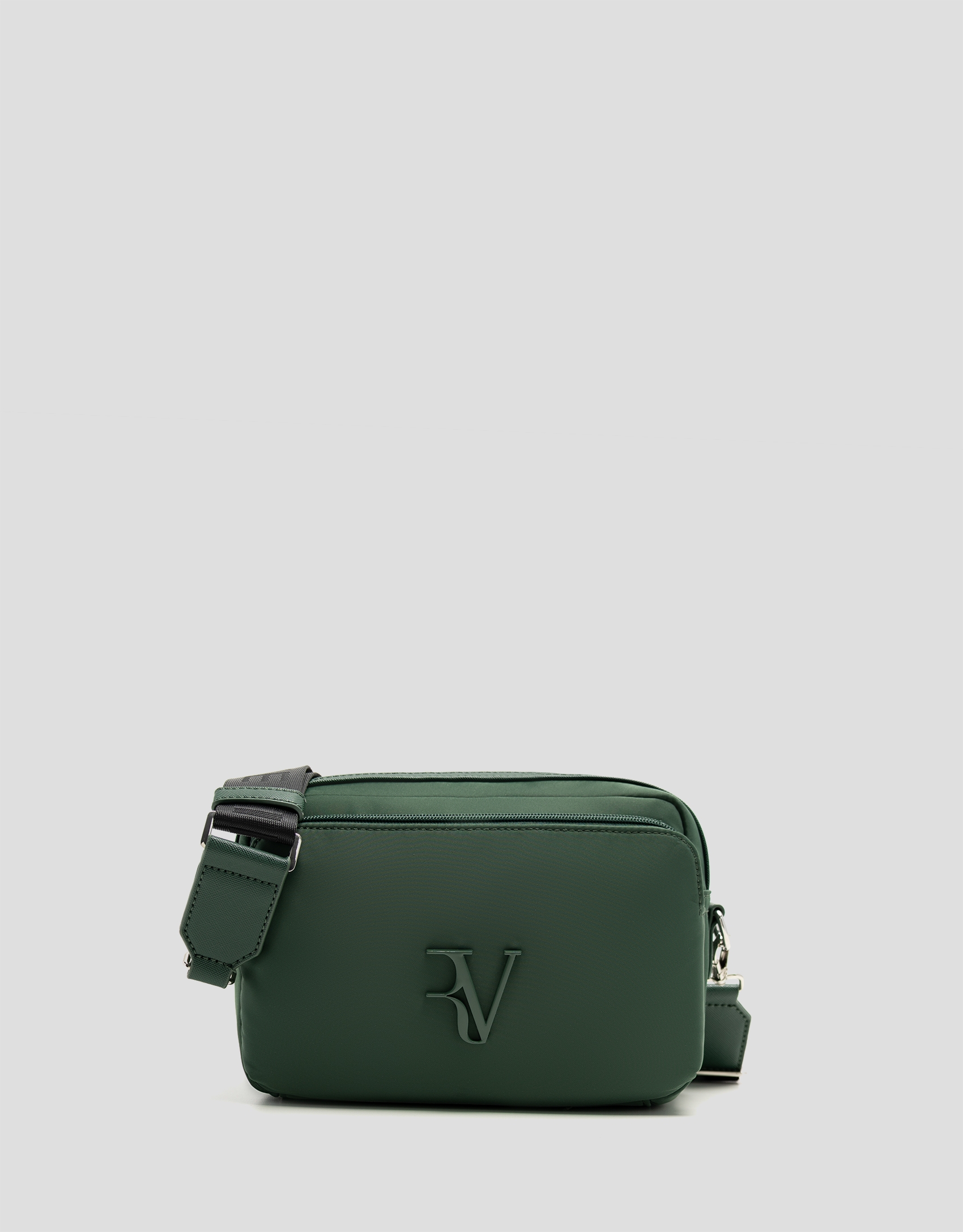 Violet green nylon shoulder bag