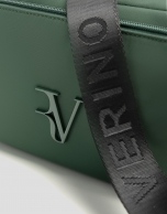 Violet green nylon shoulder bag