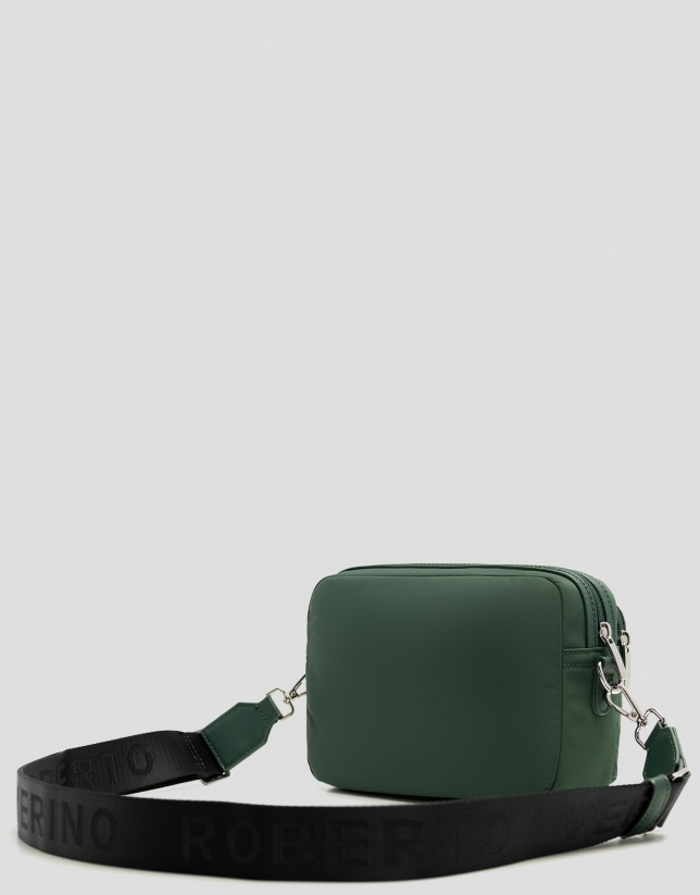 Bolso bandolera Violeta nailon verde