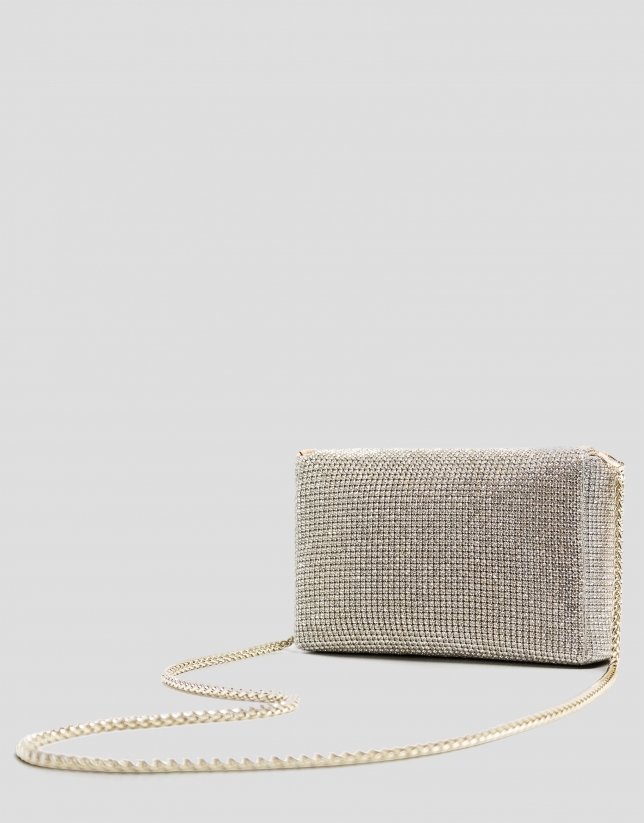 Aretha Mini Gold clutch bag