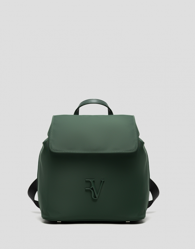 Violet green nylon backpack