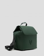 Violet green nylon backpack