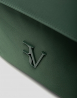 Violet green nylon backpack