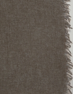 Brown melange wool scarf