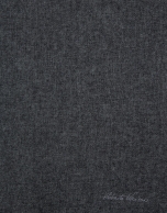Dark grey melange wool scarf