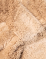 Camel fur effect wrap stole
