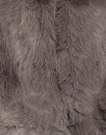 Large gray fur effect stole