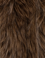 Small brown fur effect wrap stole