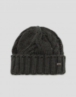 Green wool and alpaca hat