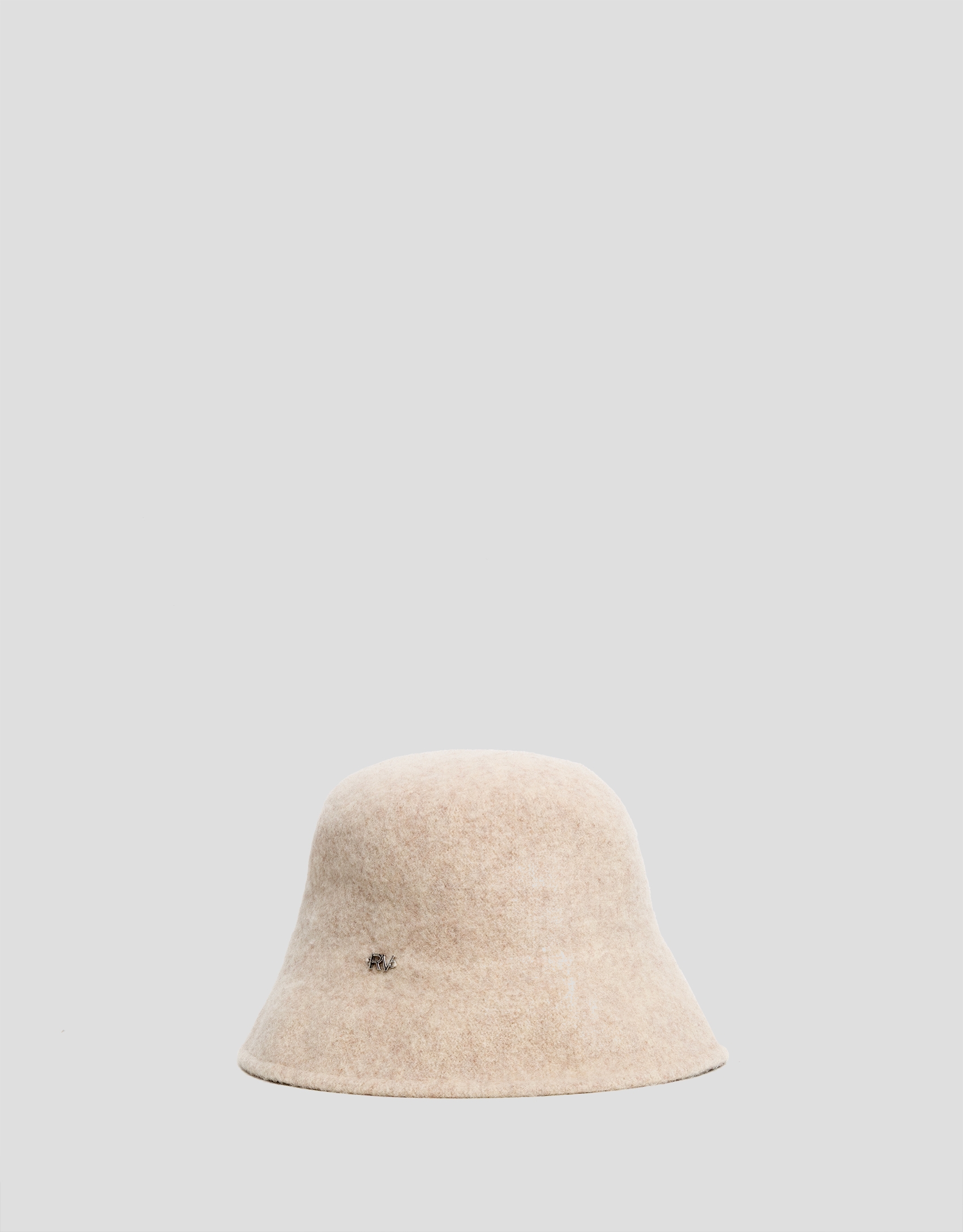 Beige wool bucket hat