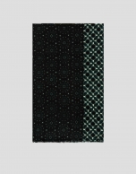 Fular paneles en tonos verdes