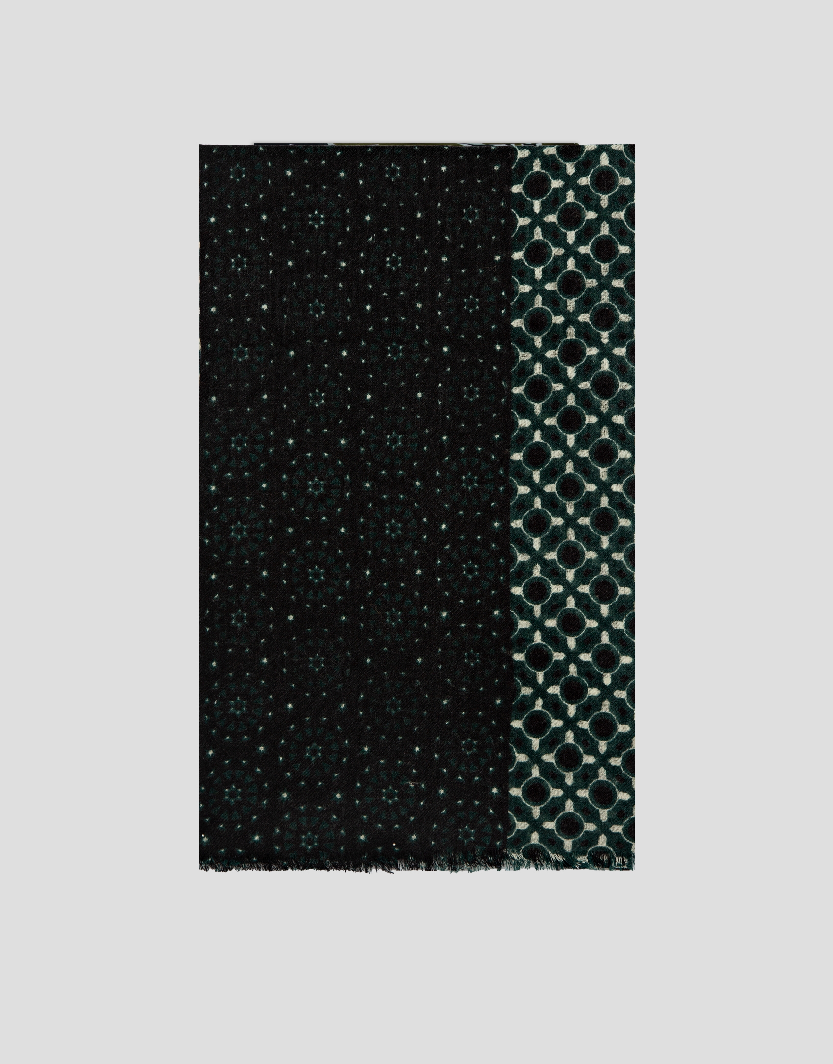 Fular paneles en tonos verdes