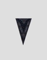 Navy/Brown Bandana Print Scarf