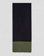 Bufanda bicolor marino/verde