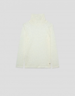 Camiseta manga larga punto devor&eacute; crudo