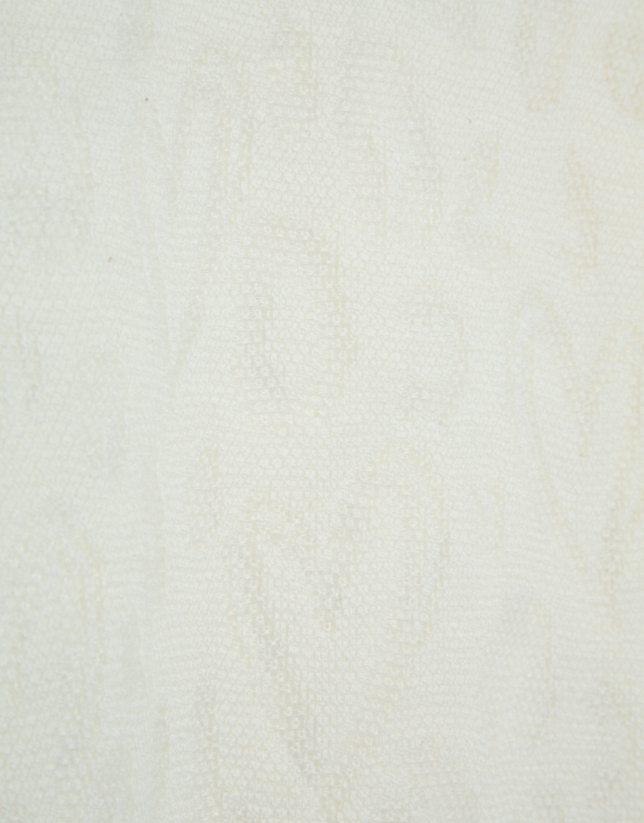 Camiseta manga larga punto devor&eacute; crudo