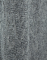 Grey print devor&eacute; knit T-shirt