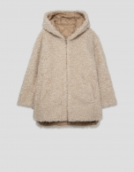 Chaquetón acolchado reversible cámel