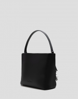 Bolso Bucket Chloe piel negro con flecos