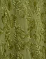 Falda midi en fill coup&eacute; verde musgo