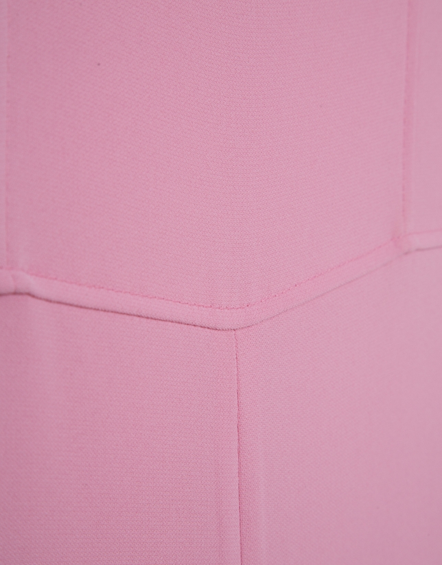 Mono tirantes crep&eacute; rosa