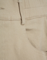 Camel cotton baggy trousers