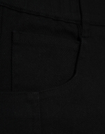 Black cotton balloon trousers