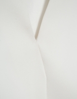 Structured ecru crepe top