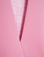 Structured pink crepe top