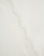 Ecru lingerie top with lace