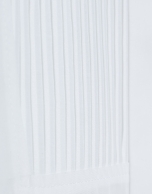 White cotton dress shirt with smocking