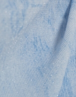 Light blue tulle short-sleeved t-shirt