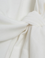 raw cut-knit sleeveless t-shirt