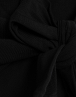 Camiseta sin mangas punto cortado negro