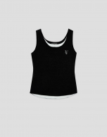 Tank top negro y blanco