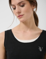 Black and white tank top