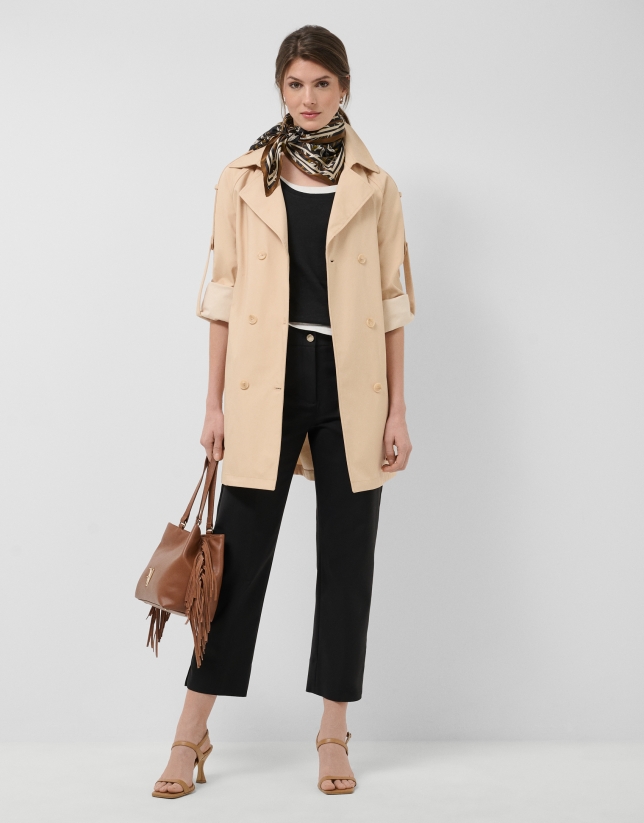 Tank top negro y blanco