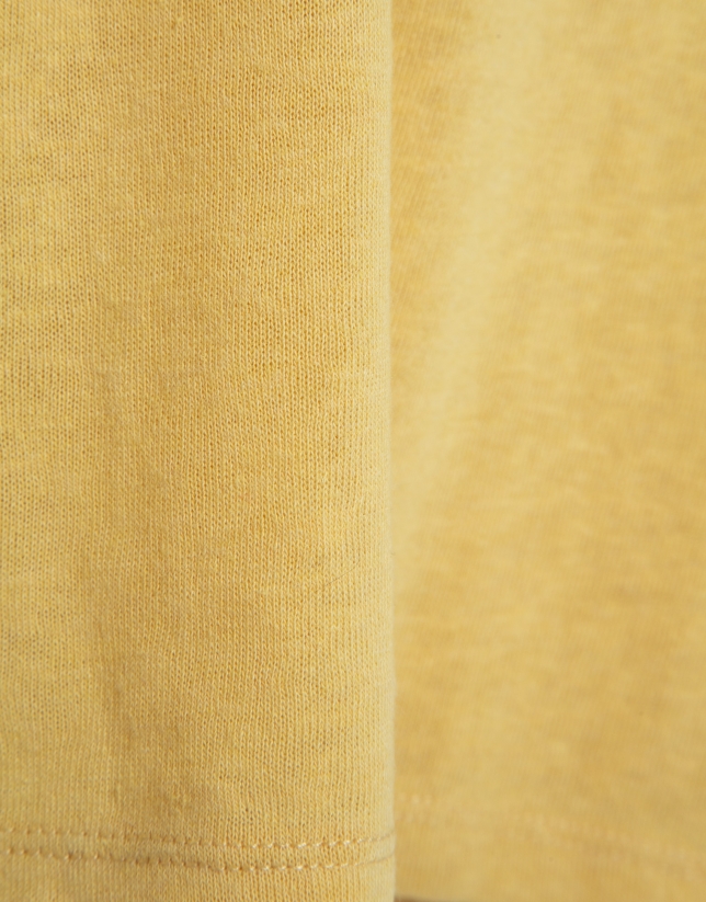 Yellow double strap T-shirt