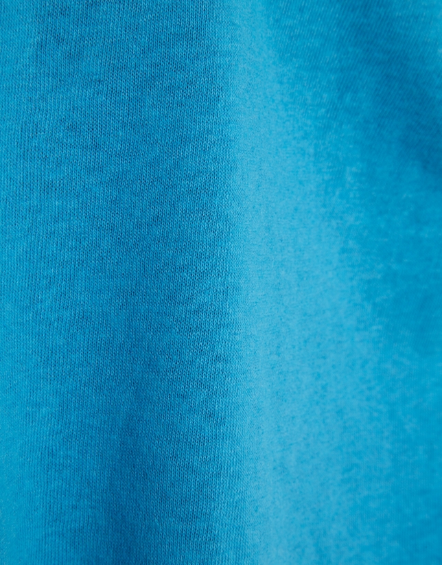 Blue double strap T-shirt