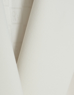 Double-breasted blazer in raw crepe