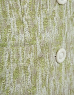 Moss green jacquard linen/cotton jacket